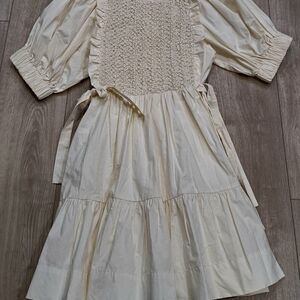 Sofie the Label Cream Textured Dress